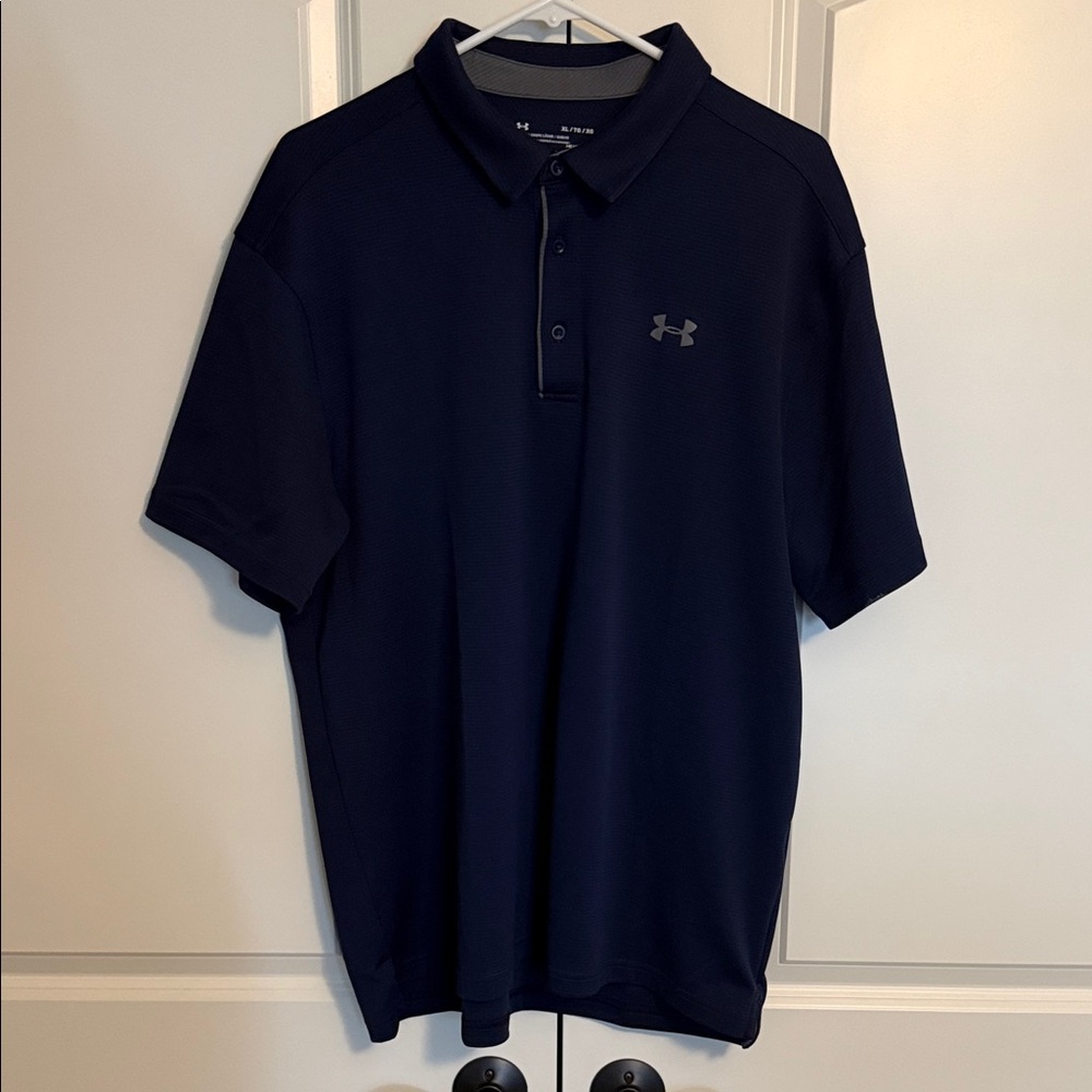 Under Armour Men's Dark Blue Polo
